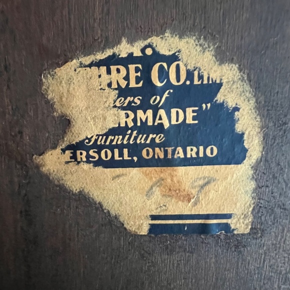 Vintage Canadian Made James A. Cole Furniture Co Smoke Stand - Picture 15 of 16